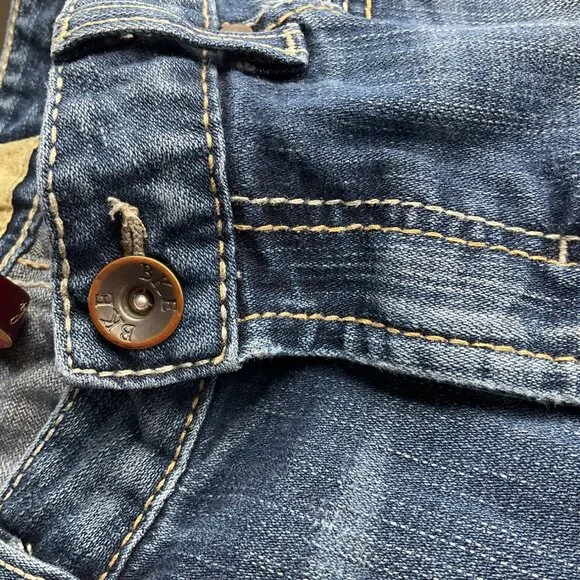 BKE Womens 28 Libby Stretch Bootcut Denim Jeans Y2K Low Rise Western - Picture 12 of 15